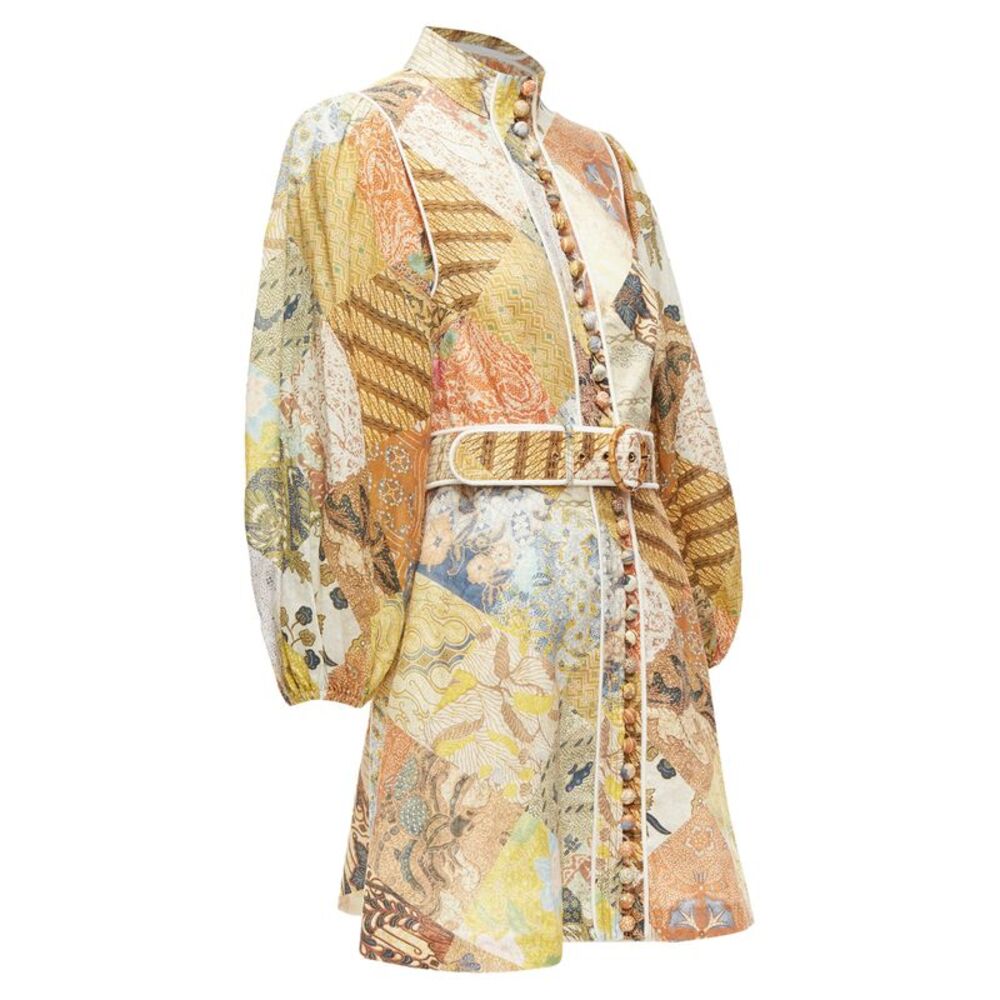 Zimmermann Brightside Linen Patchwork Ethnic Prin… - image 3